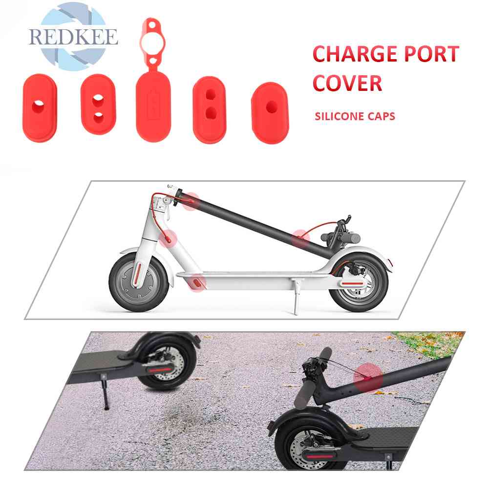 Bộ 4 Nắp Silicone Đậy Cổng Sạc Chống Bụi Cho Xe Điện M365