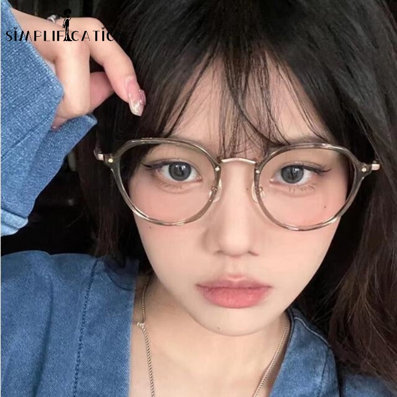 Kính Chống Tia Bức Xạ Gọng Kim Loại Đơn Giản Thời Trang Cho Nam Và Nữ