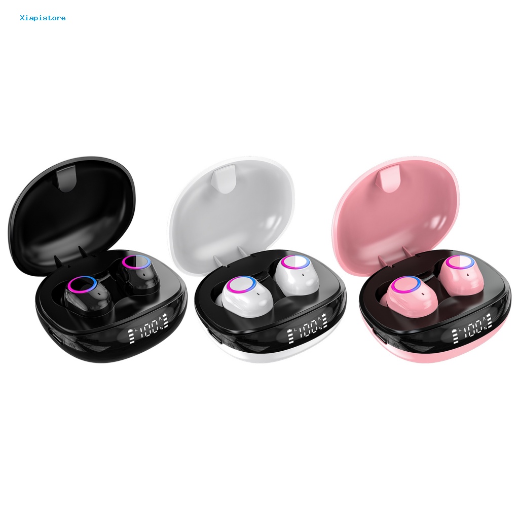 Tai Nghe Nhét Tai F8 Không Dây Bluetooth 5.0 Âm Thanh Nổi Mini Giảm Tiếng Ồn Có Màn Hình Kỹ Thuật Số