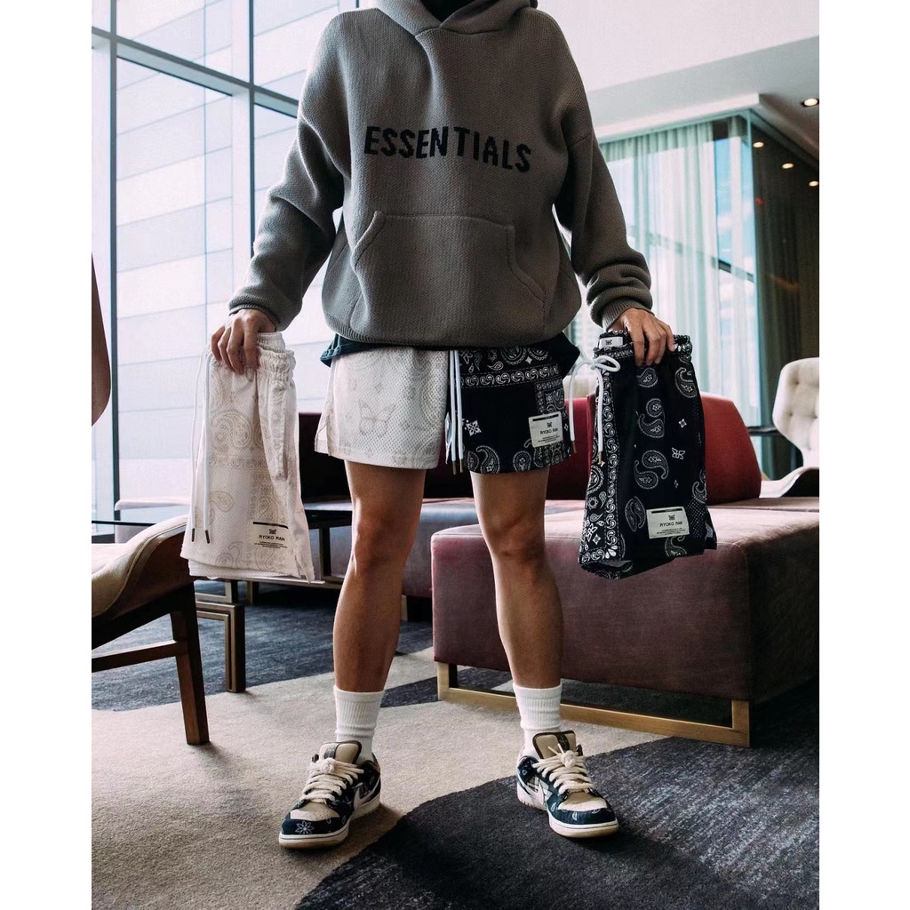 Quần Short Thể Thao Phối Lưới Nhanh Khô Thời Trang Đi Biển Cho Nam Và Nữ