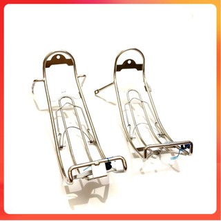 Baga xuồng inox, baga chuối trắng wave a 110, 50cc, 100cc, wave thái zx