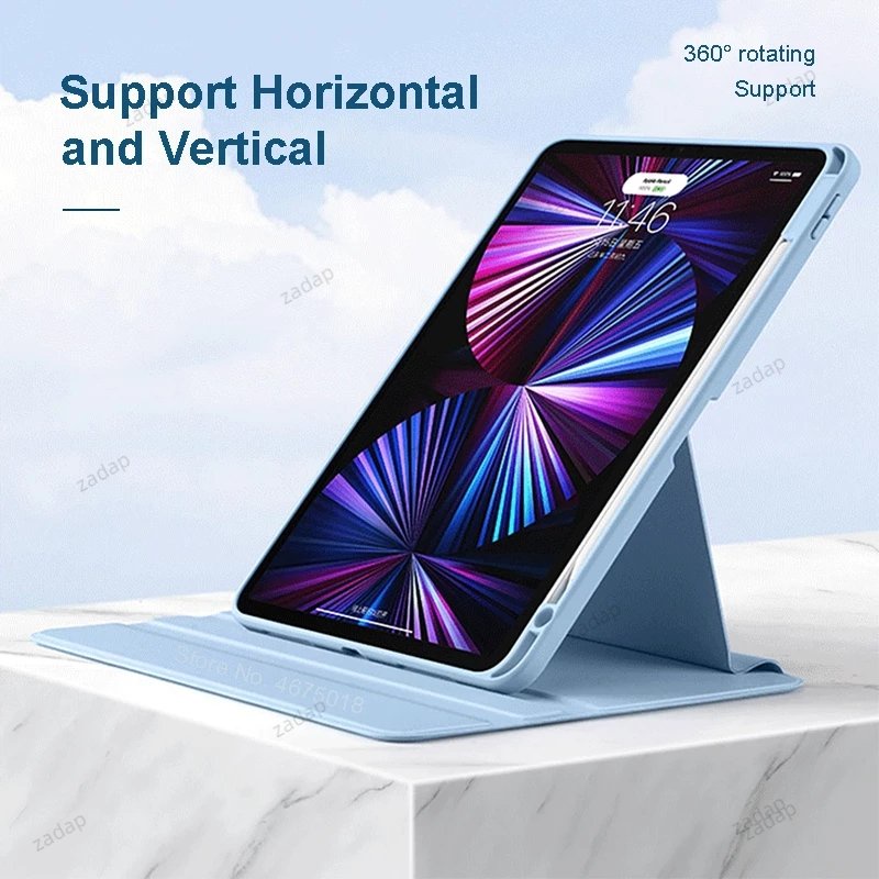 Bao Da Máy Tính Bảng Xoay 360 Độ Cho Huawei Matepad Air 2023 11.5 Matepad SE 10.4 Matepad 11 2021 Pro 11 10.8 T10S T10 SE 10.4 10.1