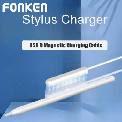 Cáp sạc bút cảm ứng FONKEN USB C Type C từ tính thích hợp cho Apple Pencil 2