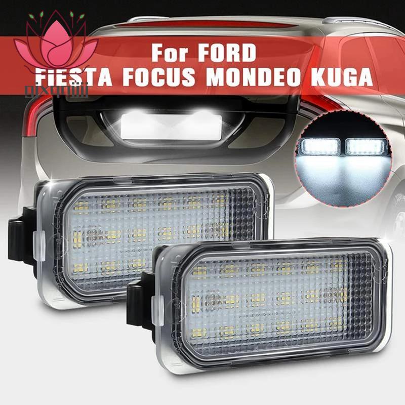 Set 2 Đèn LED Chiếu Biển Số Xe Ô Tô Ford FOCUS MK II FIESTA MK VII MONDEO MK IV KUGA S-MAX 2008-2019