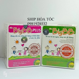 Bigbb và bigbb plus hỗ trợ đề kháng, hấp thụ, giúp bé ăn ngon hộp 16 gói