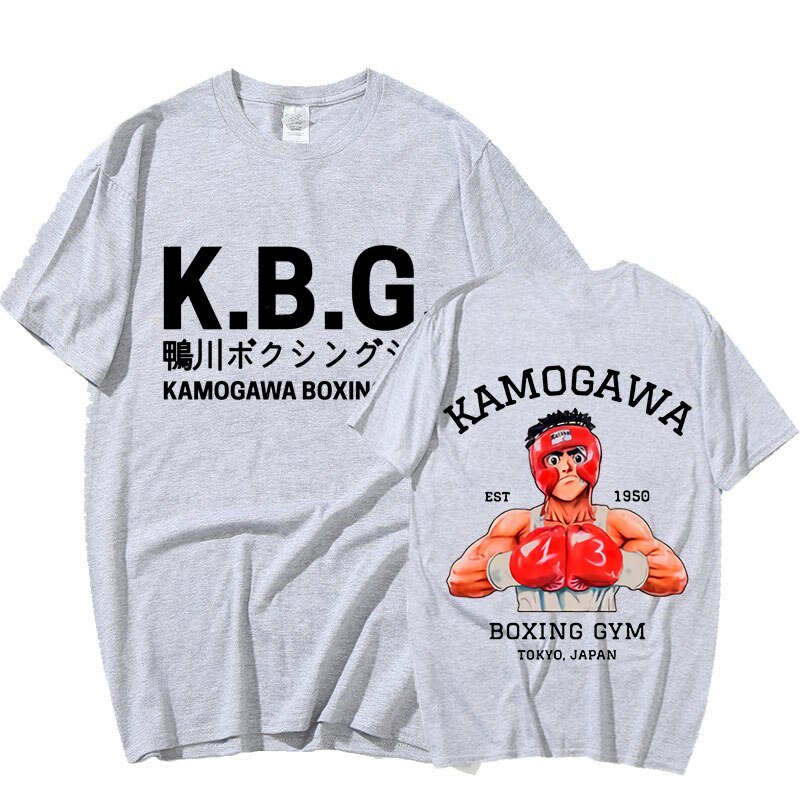 Áo Thun Nam In Hình anime hajime no ippo kamogawa boxing