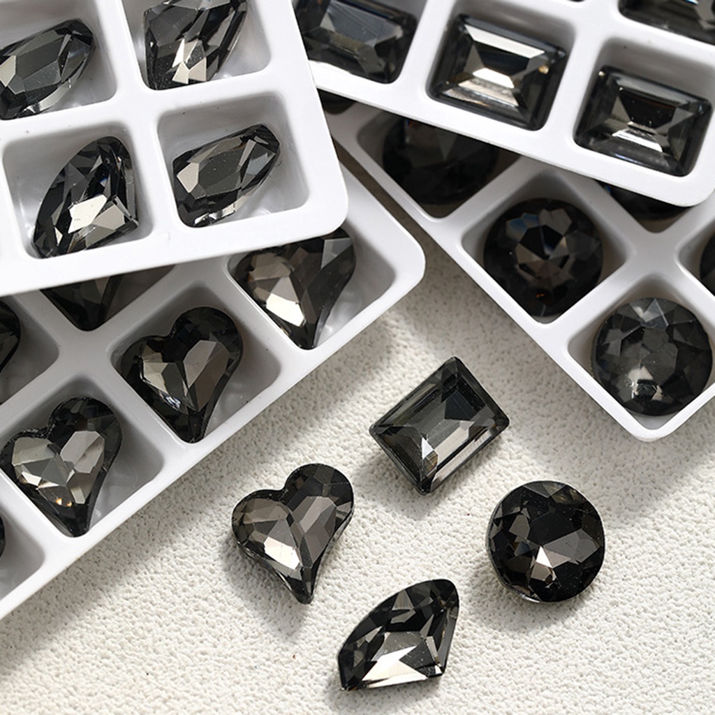 Set 20 Hạt Đá 3D Trong Suốt Lấp Lánh Trang Trí Móng Tay Nghệ Thuật
