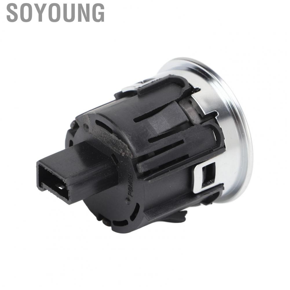 Soyoung Ignition Button Switch  Perfect Match LR037611 Direct Replacement Scratch Resistant Black Push Start for Car