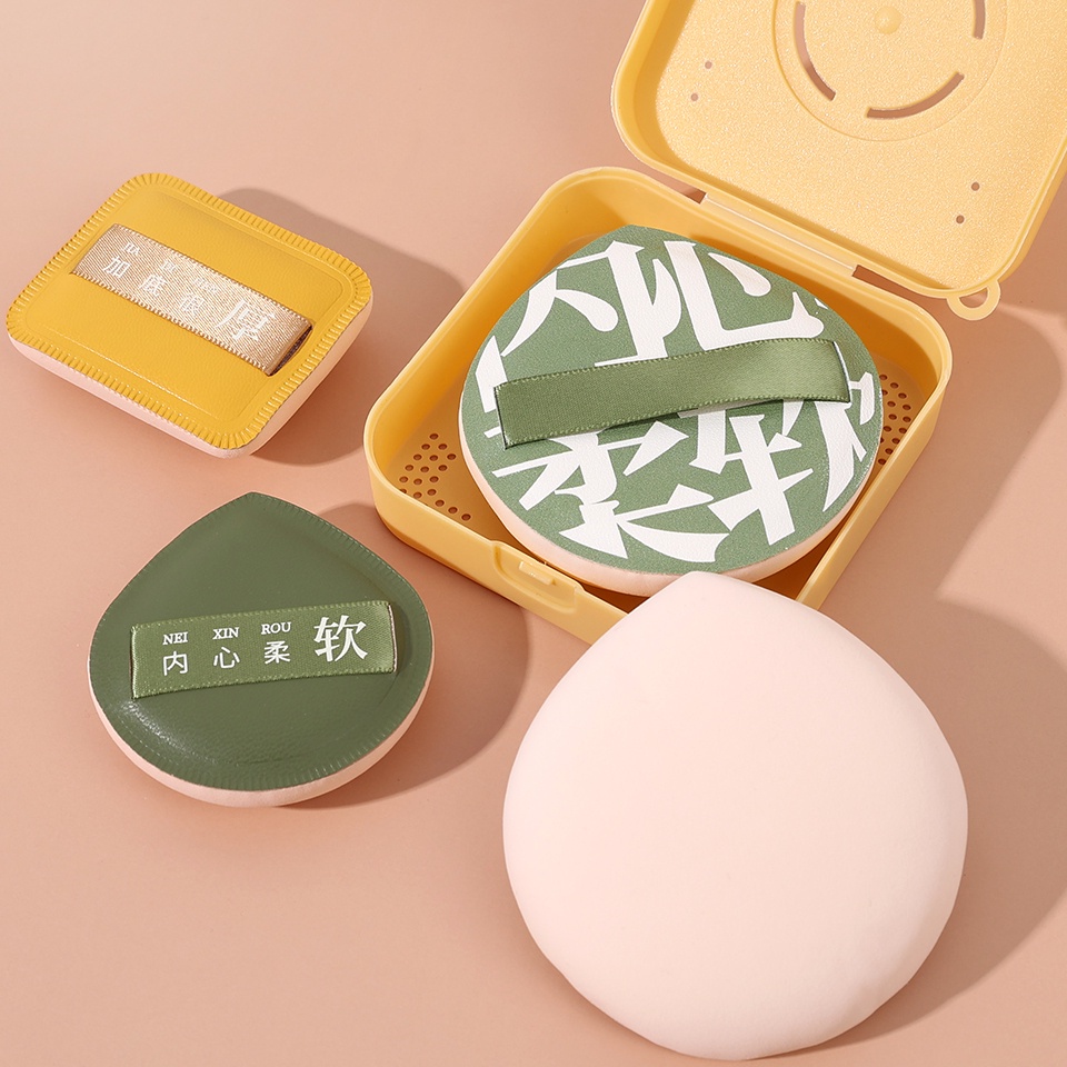 [Đặc trưng] Set 1 / 6 Mút Trang Điểm Ướt Và Khô Mềm Mại Tiện Dụng