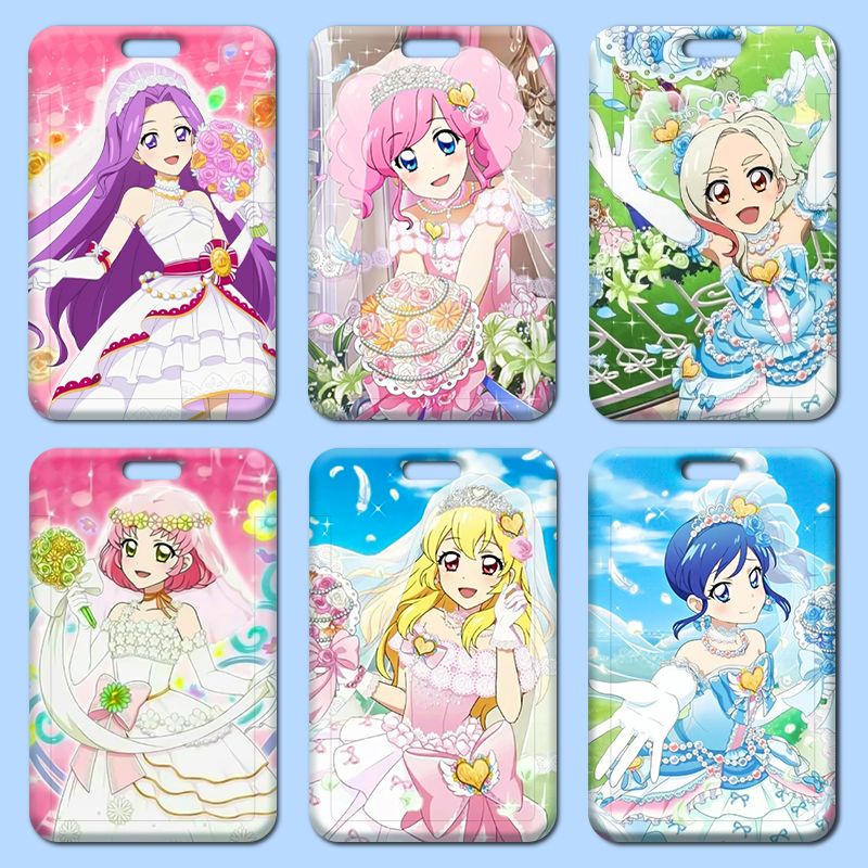 Vỏ Cứng Đựng Thẻ ID Họa Tiết Hoạt Hình Aikatsu Stars DIY