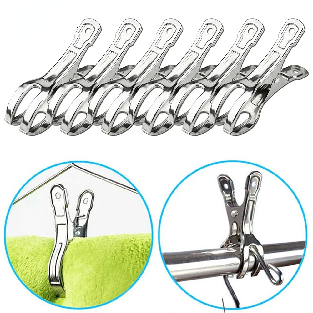 Kẹp Kim Loại Cố Định Bằng Thép Không Gỉ Bền Bỉ Đa Năng Có Thể Tái Sử Dụng