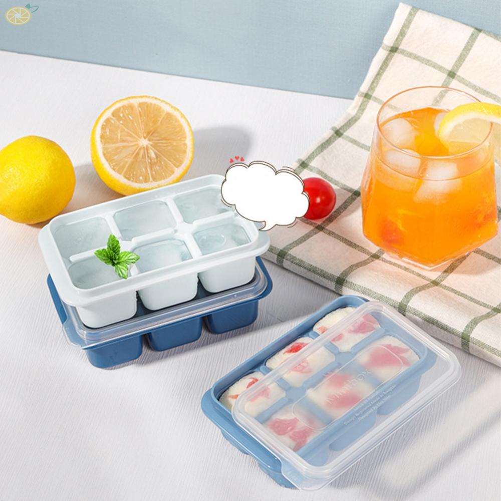 【VARSTR】Ice Cube Mould ABS Material Bar Blue And White Cube DIY Dark Blue Ice Cube Box