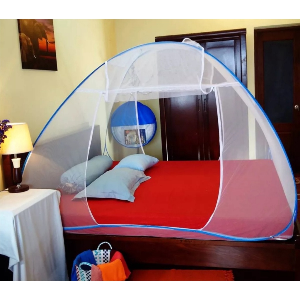 Màn mùng tự bung có cửa cao cấp. Kích thước 1,6 x 2m. 1,8 x 2m. 2 x 2,2m. Bảo vệ sức khoẻ cho cả gia đình (QM-290)