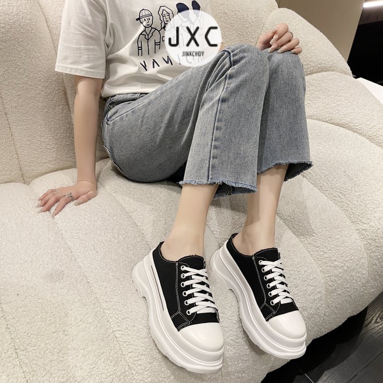 Giày thể thao JINXCHOY cột dây thoáng khí mũi tròn thời trang cao cấp mới