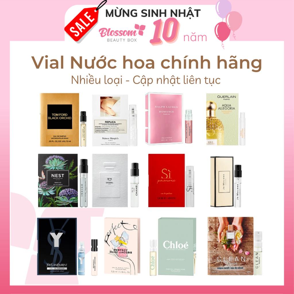 Vial nước hoa chính hãng 100% nhiều loại