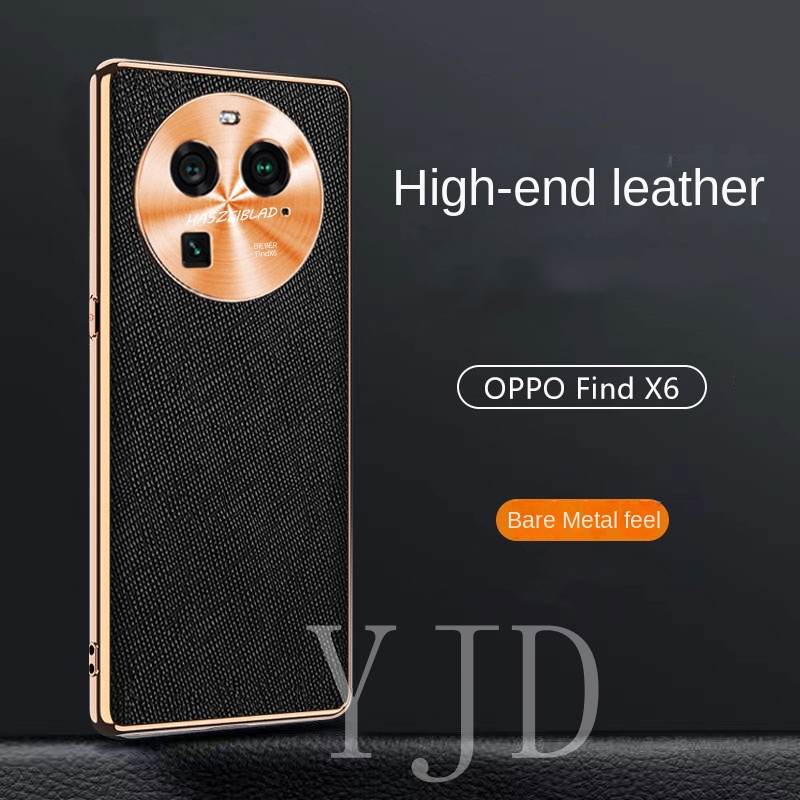 Ốp Điện Thoại Da Chống Sốc Bảo Vệ Ống Kính Máy Ảnh Toàn Diện Cho OPPO Find X6 Pro