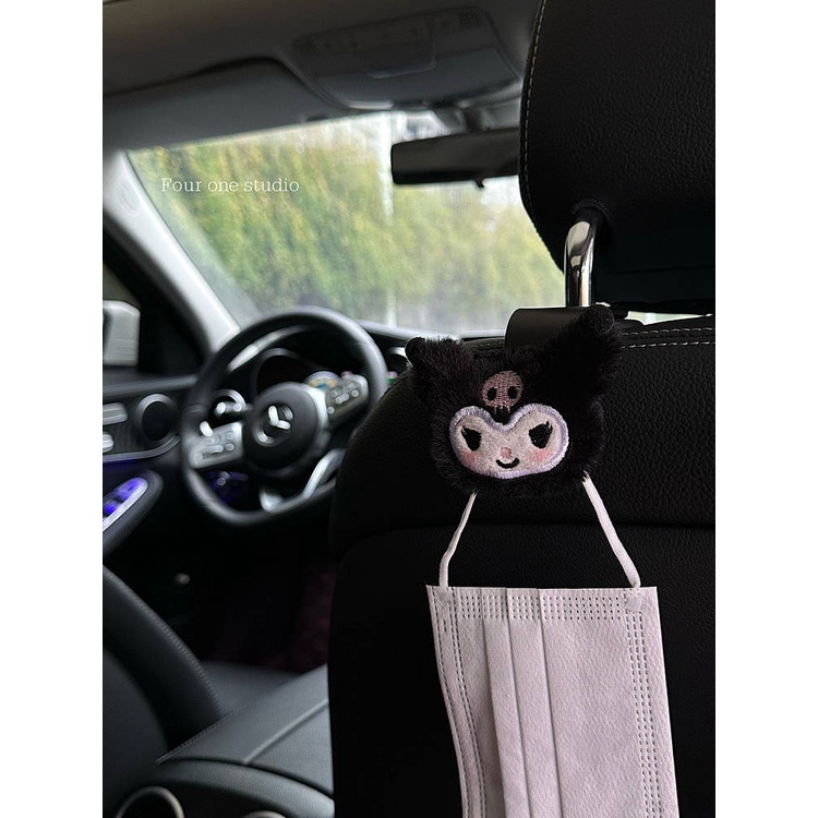 Clow M Car Hook Cute Car Seat Multifunctional Storage Rear Storage Rack for Girls Car Interior Supplies TMbA