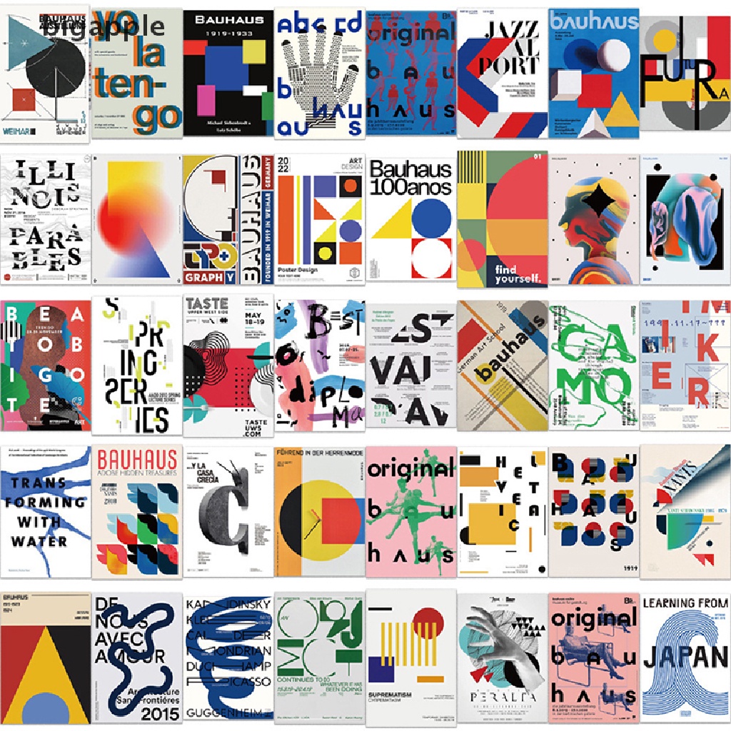 Set 40 Sticker Họa Tiết Graffiti Hoạt Hình Dán Trang Trí Xe Hơi / Guitar / Laptop