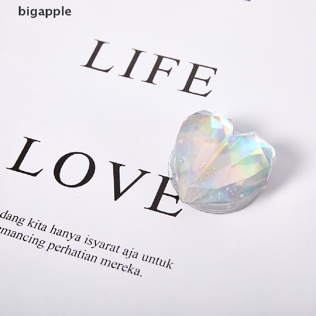 Bigapple Giá Đỡ Điện Thoại Dán Đệm Khí Thu Gọn Được Hình Trái Tim Laser Sáng Tạo RDG