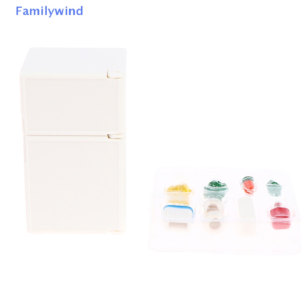 Set 16 Mô Hình Tủ Lạnh Trang Trí Nhà Búp Bê Tỉ Lệ 1: 12