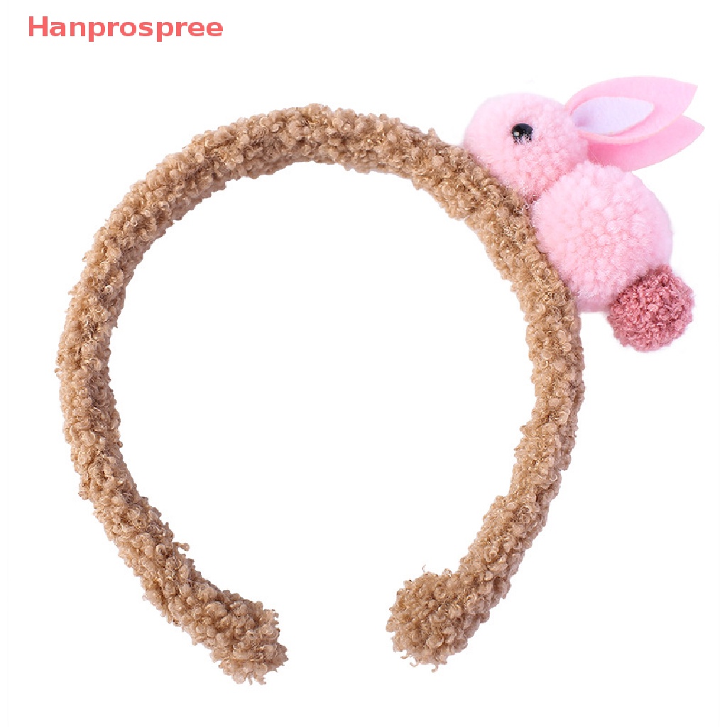 Băng Đô Cài Tóc Hình Thỏ Nhồi Bông Dễ Thương Cho Bé Gái