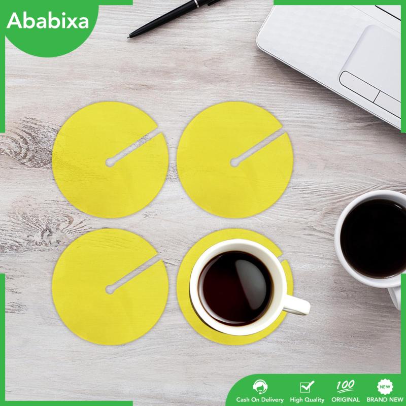 Bộ 4 Đế Lót Ly Chống Trầy Chịu Nhiệt Tái Sử Dụng Tiện Lợi