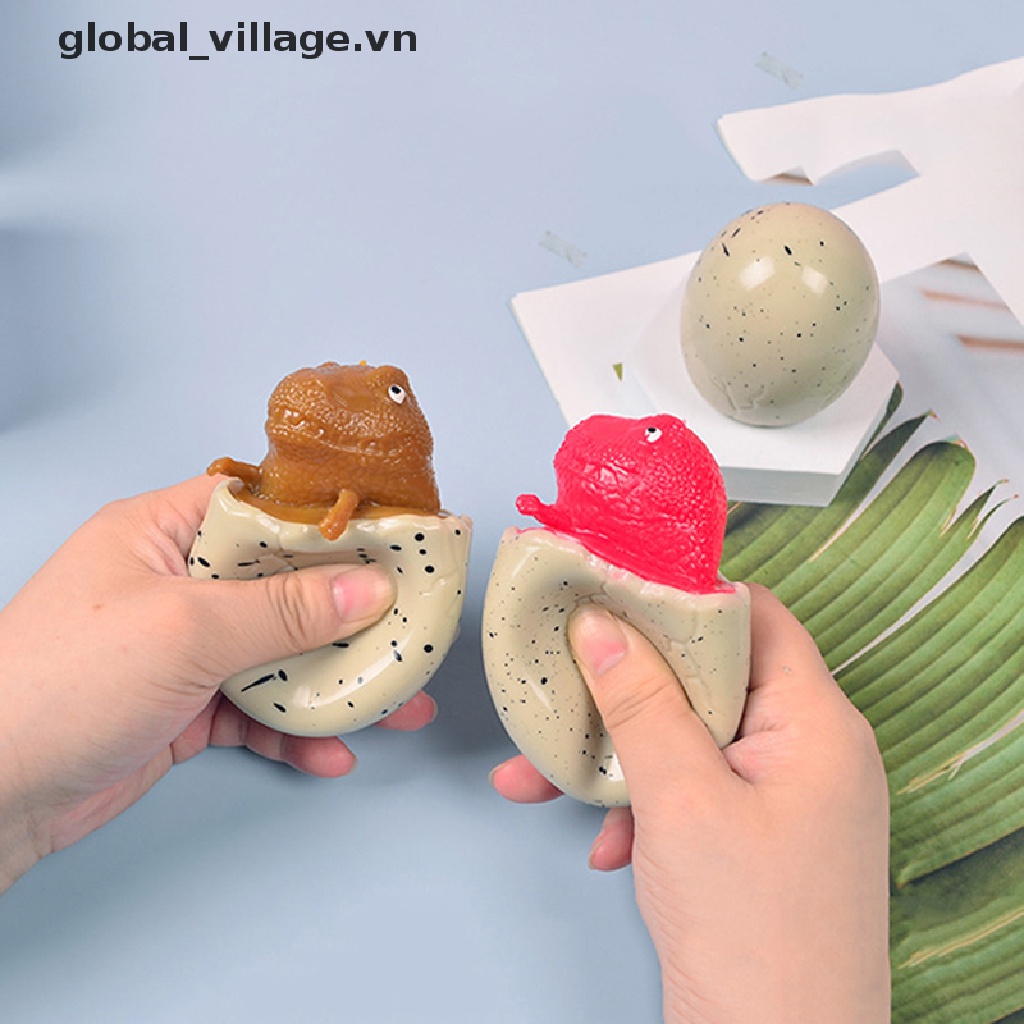 1 Đồ Chơi Nắn Bóp Hình Trứng Khủng Long Đáng Yêu