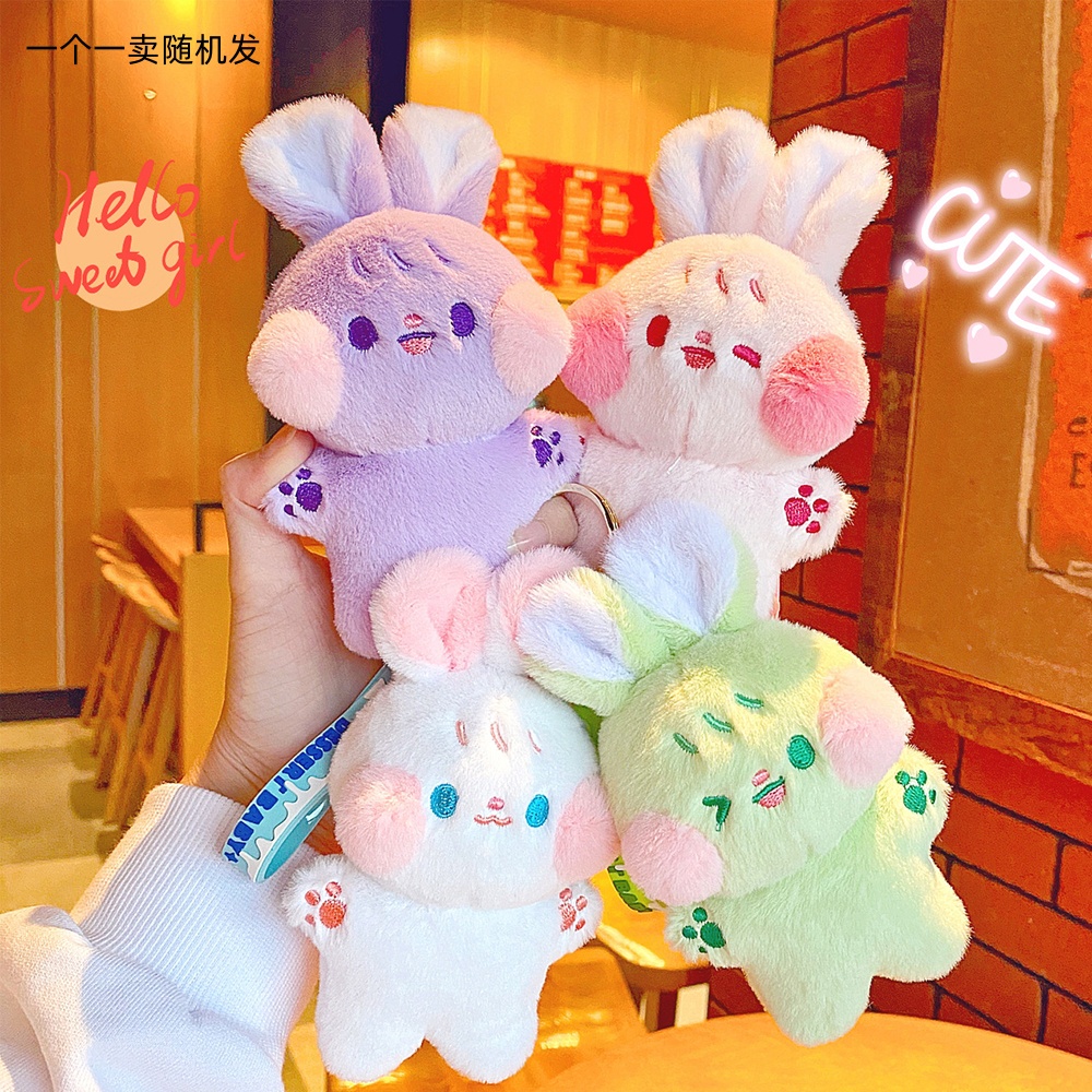 Búp Bê Vải Treo Túi Xách Hình Thỏ Màu Macaron Dễ Thương Thời Trang Xuân Hè Mới