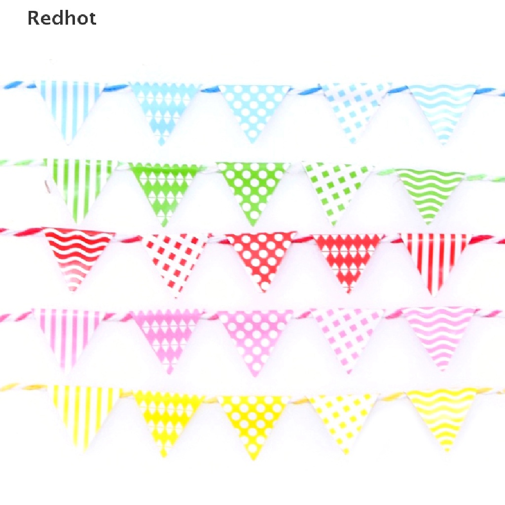 1 Bộ Cờ Treo Hình Tam Giác Nhiều Màu Sắc Trang Trí Nhà Búp Bê 1: 12