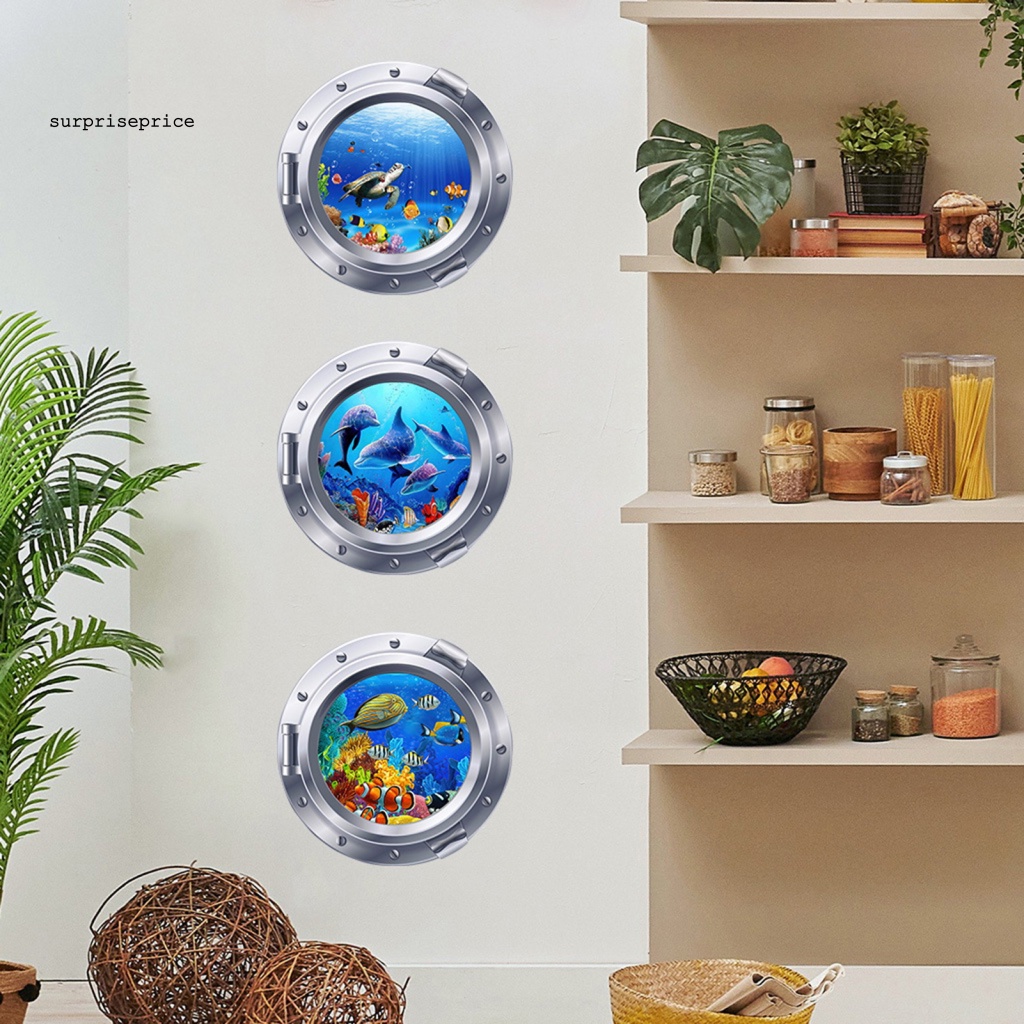 Sticker Dán Tường Chống Thấm Nước Họa Tiết Động Vật 3D Dùng Trang Trí Nhà