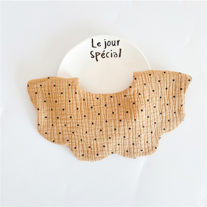 Khăn Yếm Vải Gạc Unisex Đeo Cổ Cho Bé Ăn Dặm