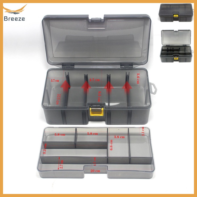 Hộp Đựng Mồi Câu Cá 2 Tầng Có Thể Điều Chỉnh Tiện Dụng