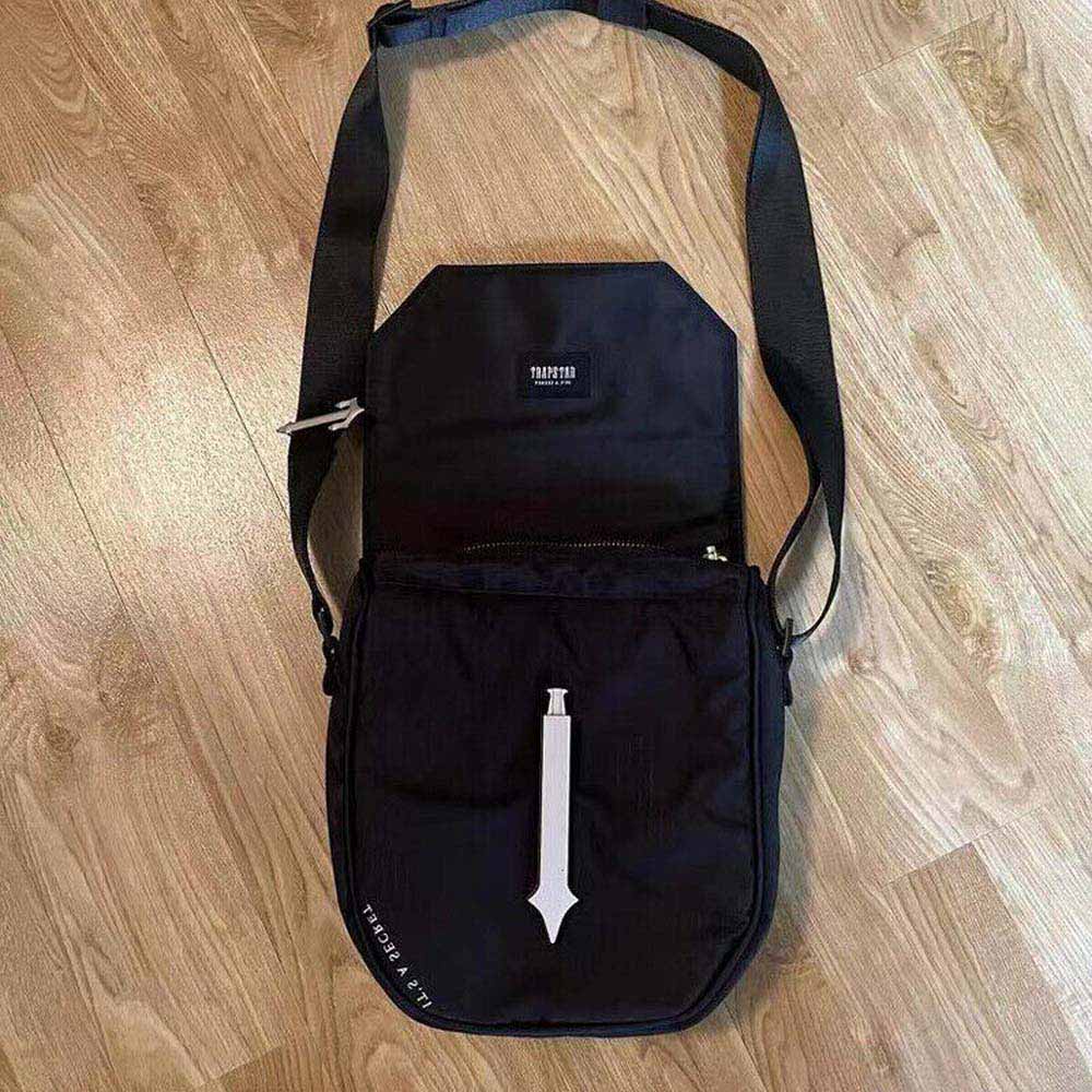 Trapstar Men's Shoulder Bag London Messenger Bag Men's Fashion UK Drill Hip Hop Crossbody Bag Metal Logo
