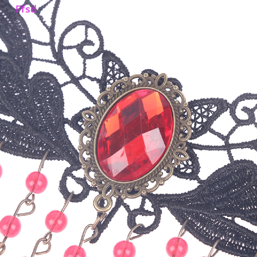 {Ffsd} Vòng Cổ Choker Ren Phong Cách Gothic Vintage Quyến Rũ Cho Nữ