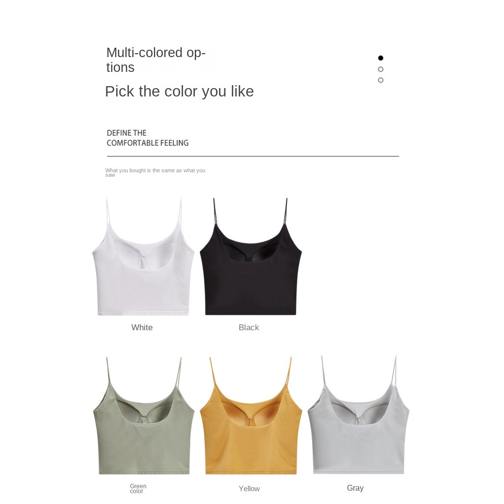 Áo Croptop Hai Dây Có Mút Đệm Ngực Size S-XL Thời Trang Mùa Hè Quyến Rũ Cho Nữ