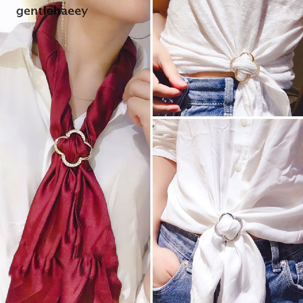Gent Khóa Khăn Quàng Cổ Đính Đá Kẹp Khăn Quàng Cổ Thời Trang Thanh Lịch Dành Cho Áo Sweater / Khăn Quàng Cổ Và Quần Áo EN