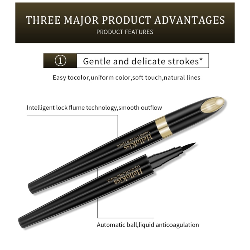 Bút Kẻ Mắt Dạng Lỏng YOUYO Màu Đen Nhanh Khô Chống Thấm Nước Không Nhòe