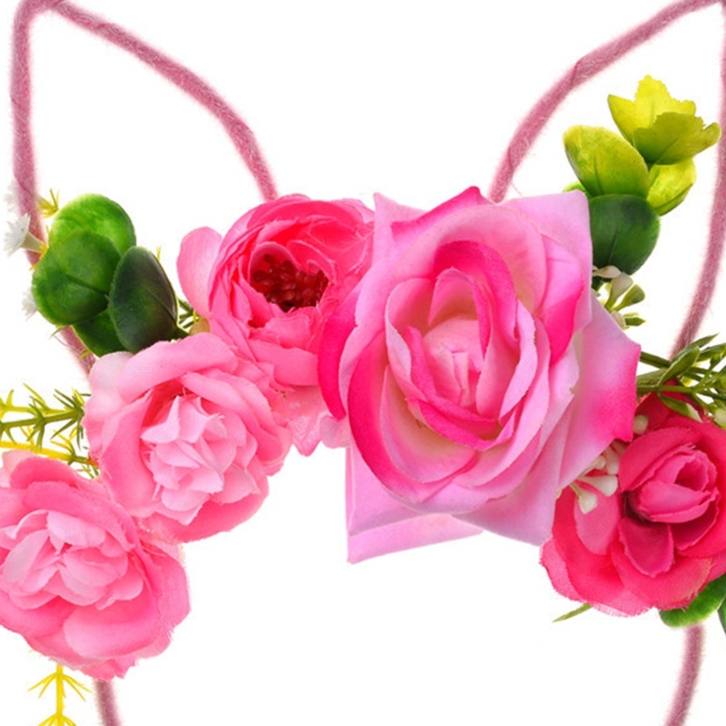 Băng Đô Tai Thỏ Đính Hoa / Tai Thỏ Xinh Xắn Dành Cho Lễ Phục Sinh