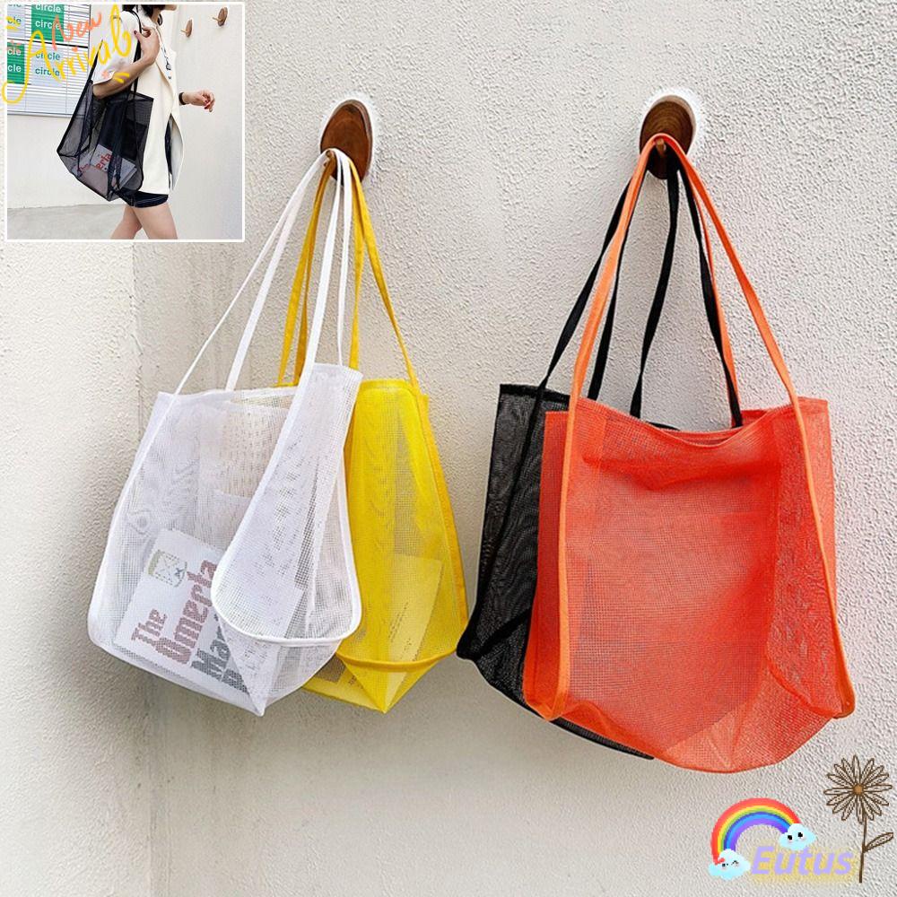 Túi Lưới Trong Suốt Đeo Vai Có Thể Tái Sử Dụng Tiện Lợi