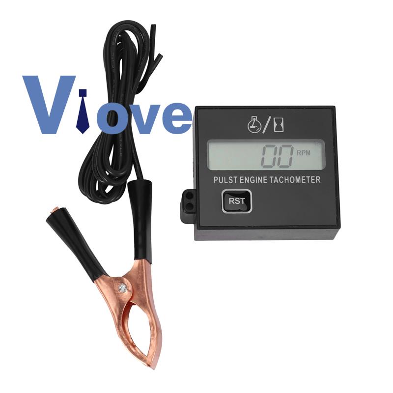 Đồng Hồ Đo Tốc Độ Kỹ Thuật Số Động Cơ Kỹ Thuật Số Cảm Ứng Mới Không Thấm Nước Kèm Pin Cho Máy Cưa Xích 2 / 4 Str