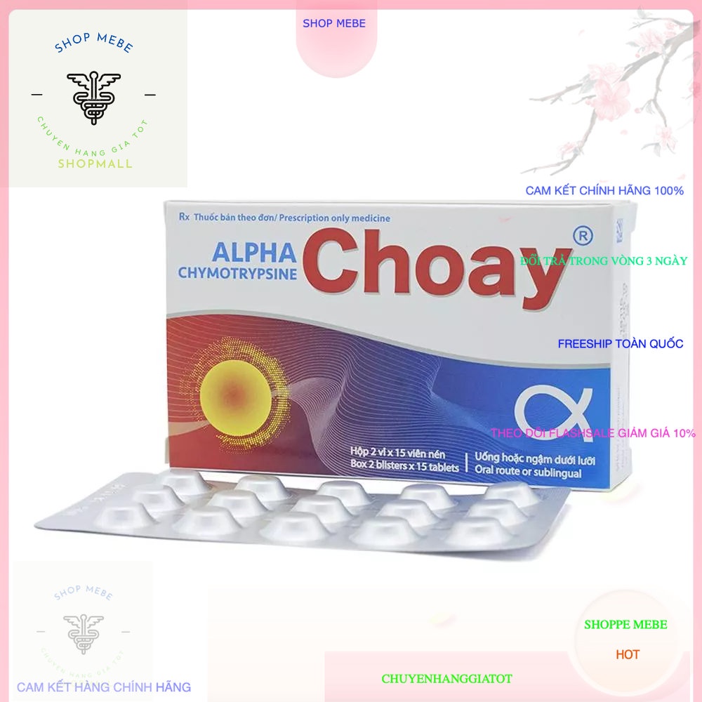 Viên ngậm Alpha Choay H30v