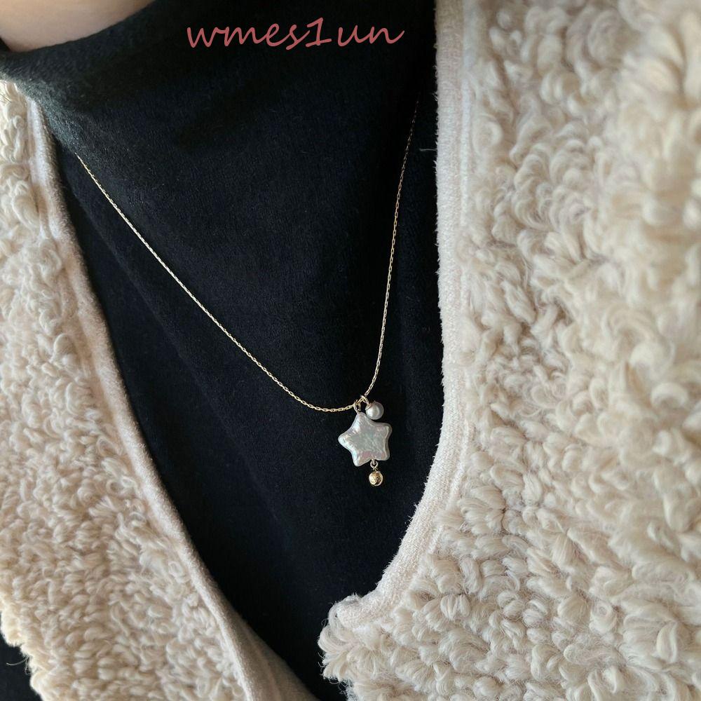 Vòng Cổ Choker Bằng Thép Titan Tinh Tế WMES15H Y2k Cho Nữ