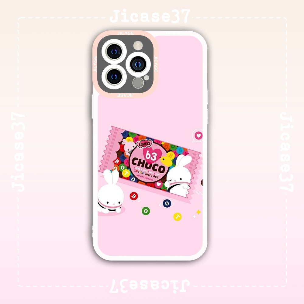 Ốp lưng iphone Cute Case Thỏ Trắng Kẹo M&M Hoạt Hình Cartoon Tặng Kèm Phụ Kiện Túi Xách MK Hình Cute Case