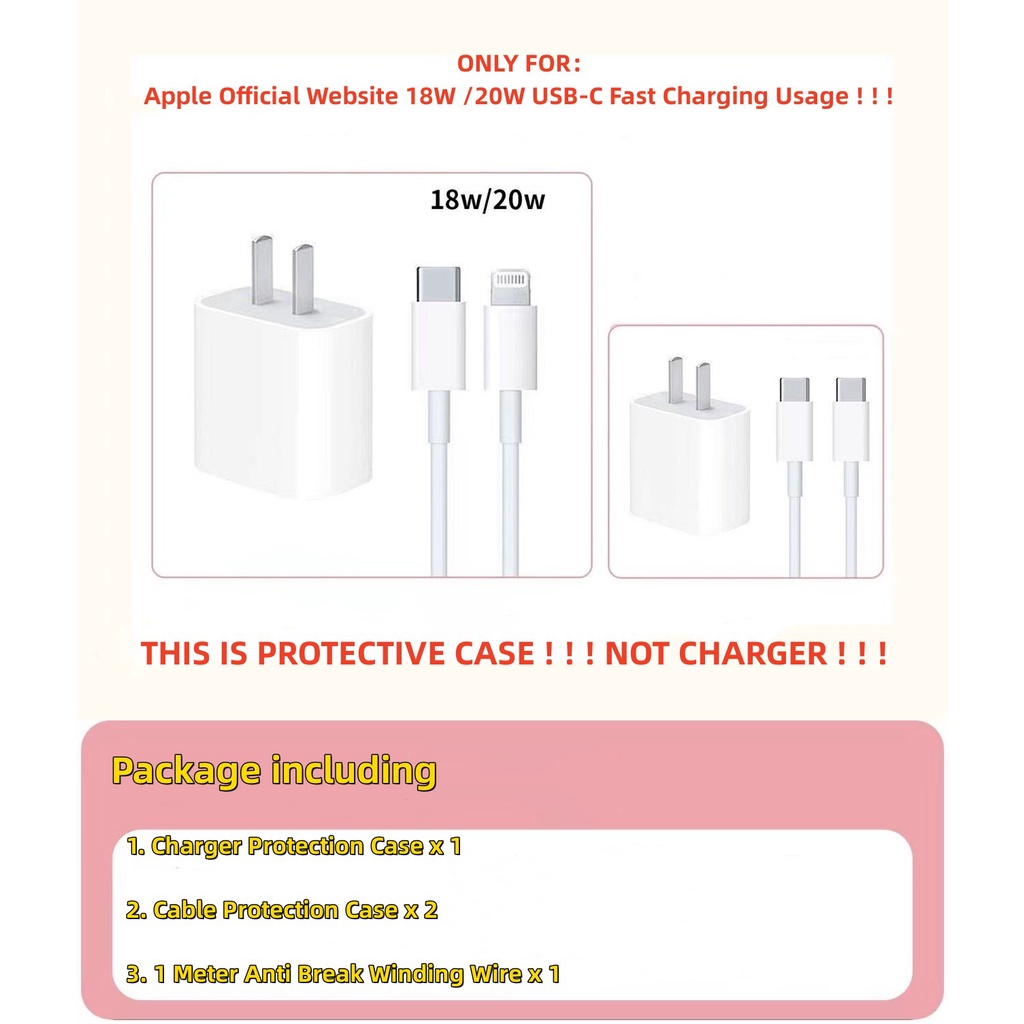 Phù Hợp Vỏ Bảo Vệ Hộp Sạc Nhanh 13 Ngăn 18w / 20w Bằng Silicon Hình Bánh Quy Màu Hồng Cho apple iphone 15