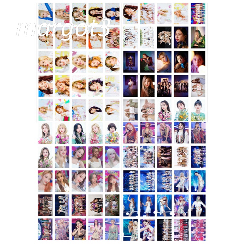 Set 100 Tấm Thẻ Ảnh Hd In Hình Nhóm Nhạc TWICE Dễ Thương Xinh Xắn