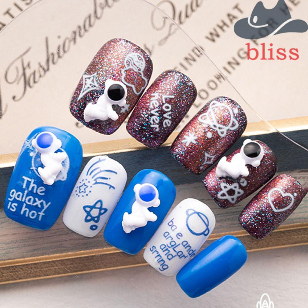 Phụ Kiện Trang Trí Móng Tay Hình Phi Hành Gia Hoạt Hình Sáng Tạo DIY