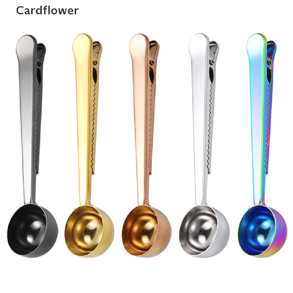 1 Muỗng Đong Cà Phê Bằng Thép Không Gỉ Có Kẹp Niêm Phong Túi Đựng