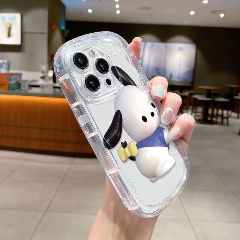 ✅Ốp Điện Thoại Mềm Trong Suốt Chống Sốc In Hình Cún Pacha Dễ Thương Cho Iphone 78pxr12promax13 xs / 11 / 14