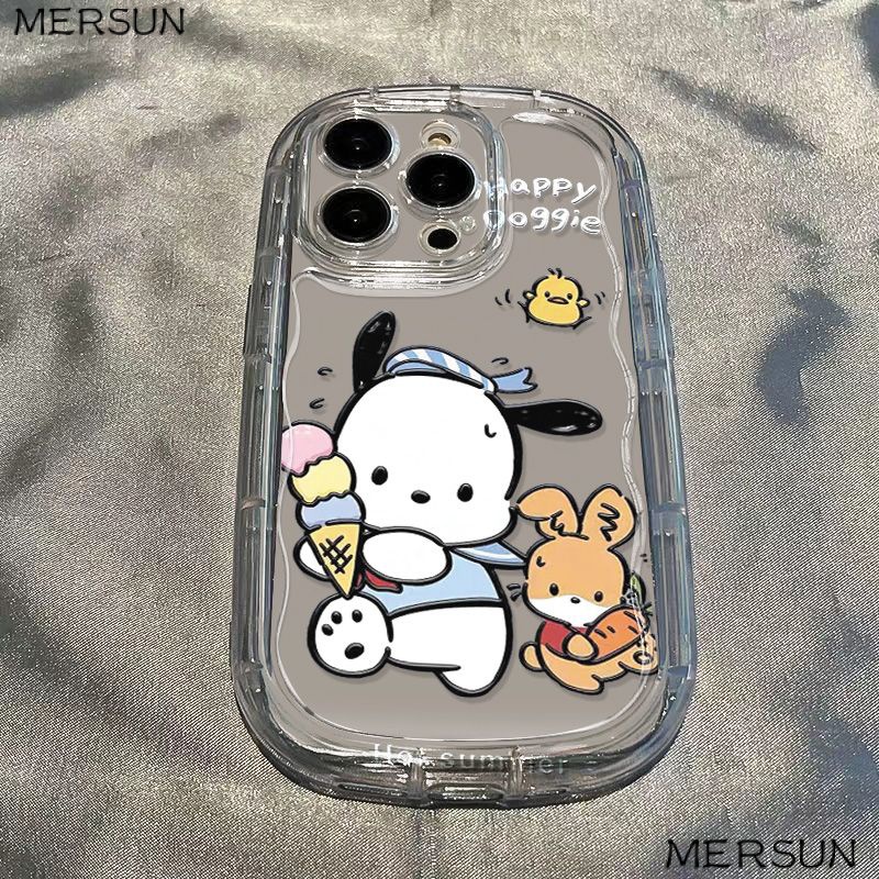 ✅Ốp Điện Thoại Mềm Trong Suốt Họa Tiết Kem / Cún promax 1312 / EHMF Cho Apple Iphone1411 7 Xr Xs 8p / promax