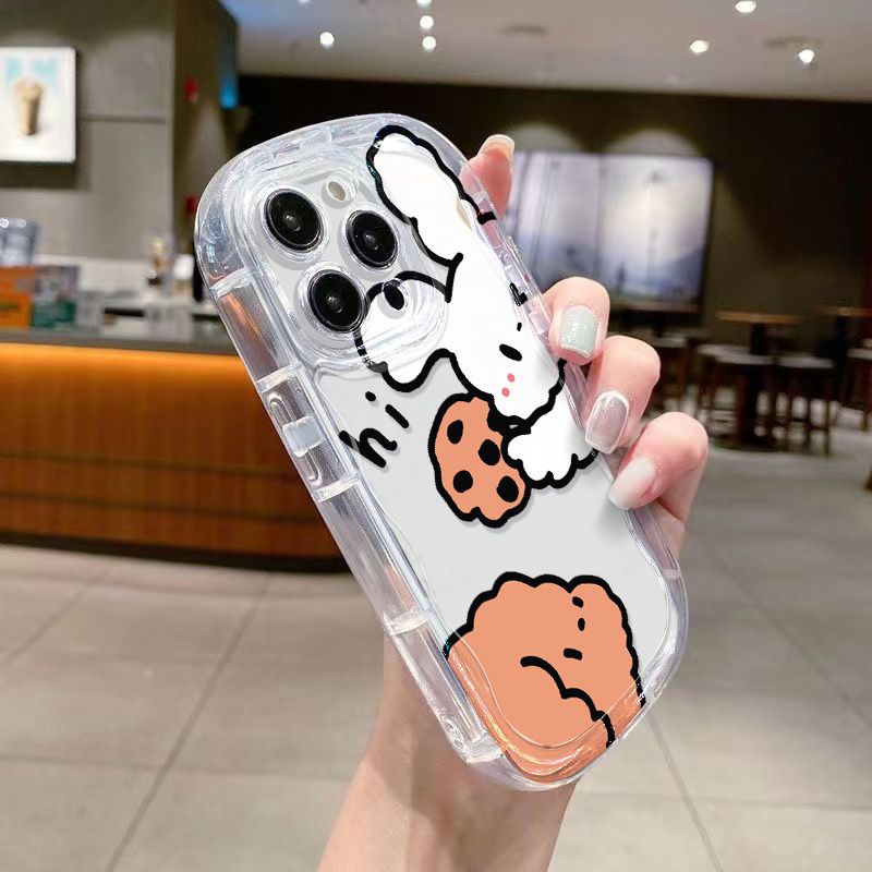 ✅Ốp Điện Thoại Mềm Trong Suốt Chống Sốc In Hình Thỏ / Cún Cho Iphone 8piphone14 / 713 12xs 11promax / xr 3GJF